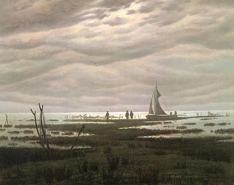 Caspar David Friedrich Flat country shank at Bay of Greifswald China oil painting art